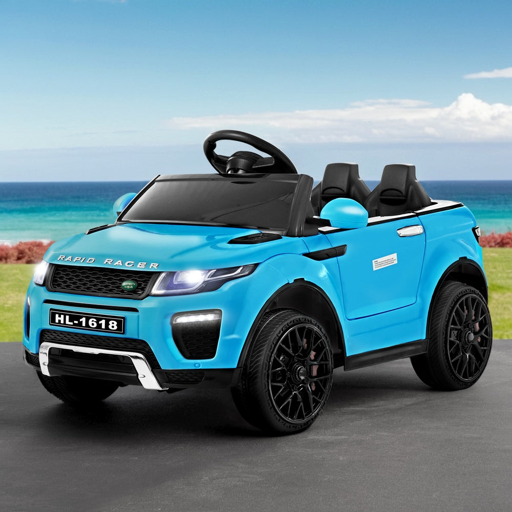 Rigo Kids Electric Ride On Car SUV Range Rover-inspired Toy Cars Remote 12V Blue Secondary image