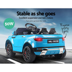 Rigo Kids Electric Ride On Car SUV Range Rover-inspired Toy Cars Remote 12V Blue