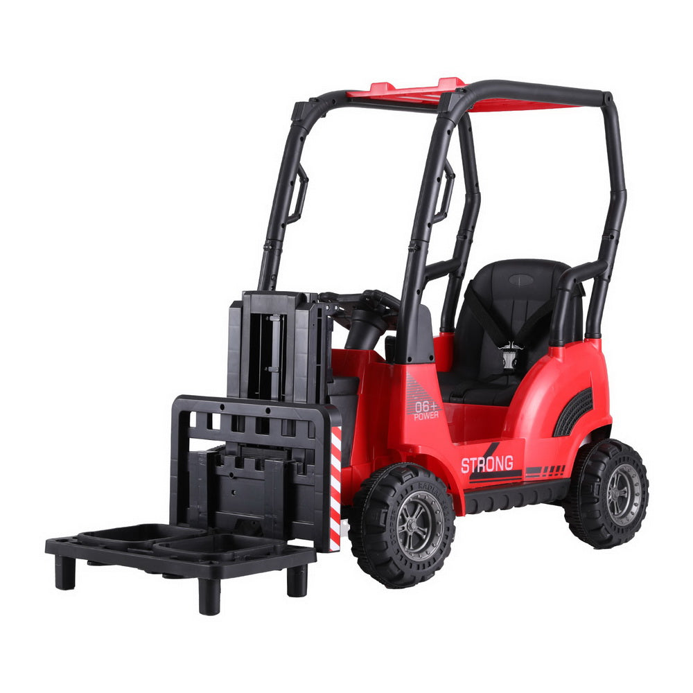 Rigo Kids Electric Ride On Car Forklift Loader Toys Cars Horn Remote 12V Red Main image