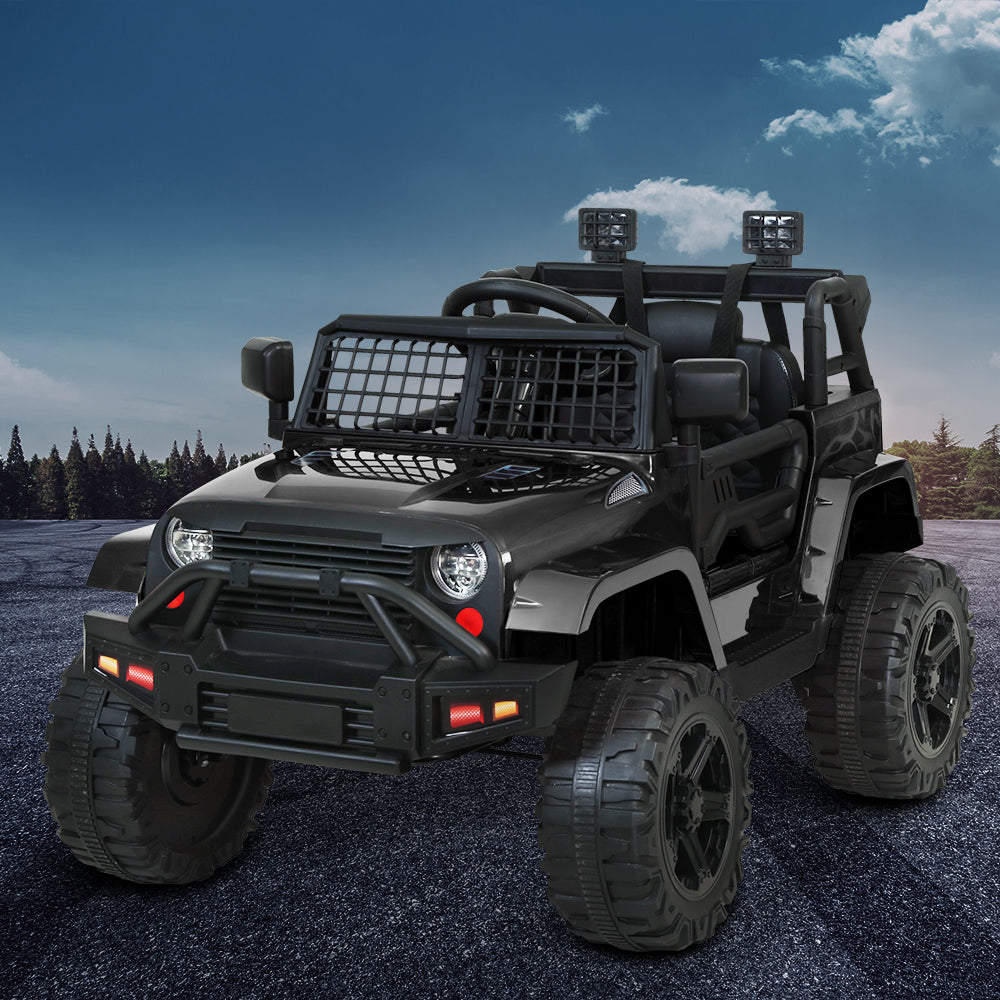 Rigo Kids Electric Ride On Car Jeep Toy Cars Remote 12V Black Secondary image