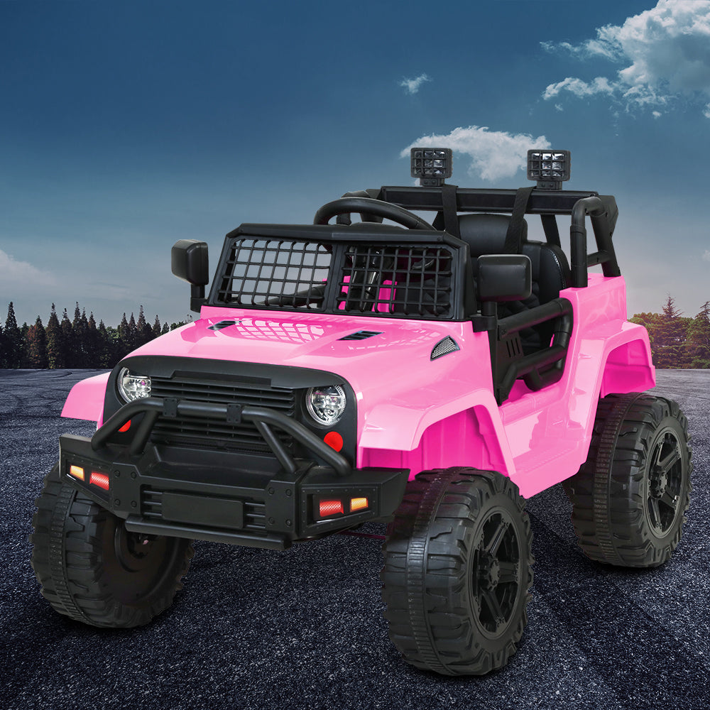 Rigo Kids Electric Ride On Car Jeep Toy Cars Remote 12V Pink Secondary image