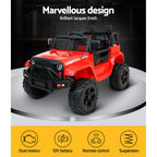 Rigo Kids Electric Ride On Car Jeep Toy Cars Remote 12V Red