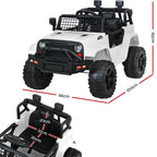 Rigo Kids Electric Ride On Car Jeep Toy Cars Remote 12V White