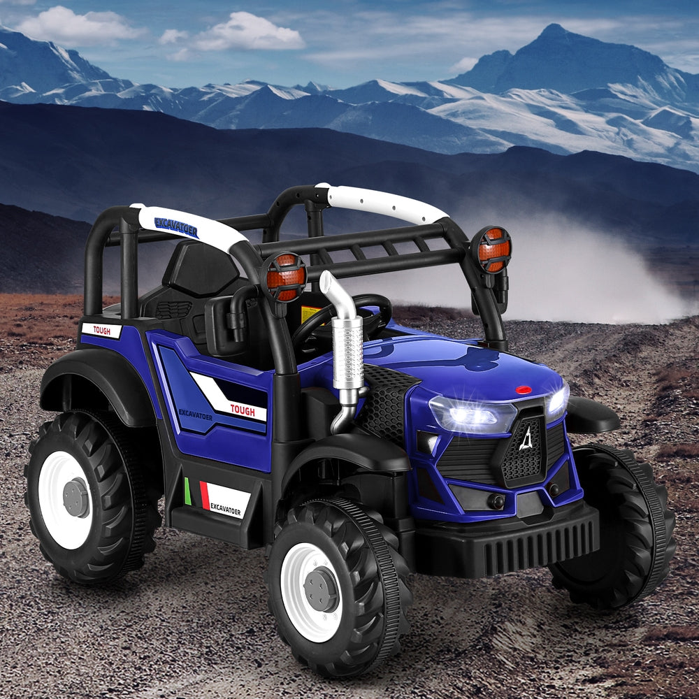Rigo Kids Electric Ride On Car Off Road Jeep Remote 12V Blue Secondary image