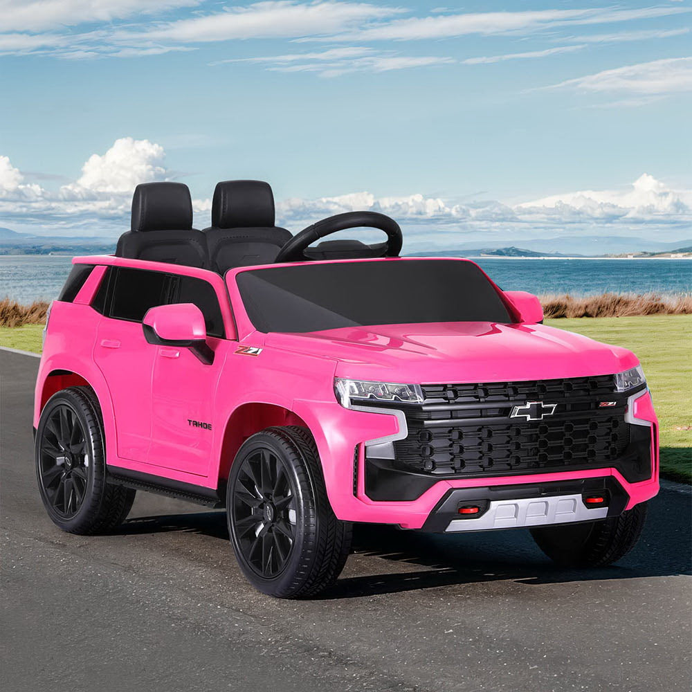Kids Ride On Car Licensed Chevrolet Tahoe Electric Toys Horn Remote 12V Pink Secondary image