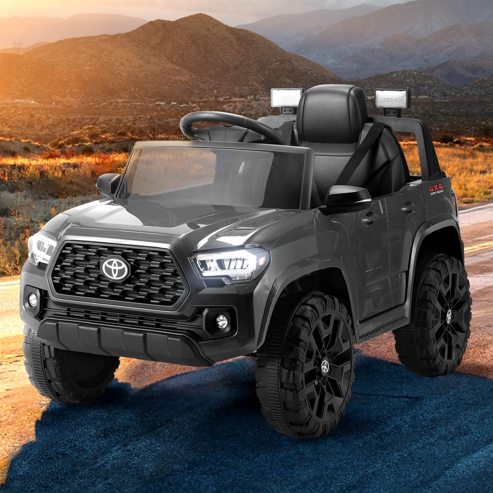 Kids Electric Ride On Car Toyota Tacoma Off Road Jeep Toy Cars Remote 12V Grey Secondary image