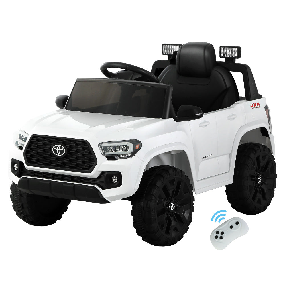 Kids Electric Ride On Car Toyota Tacoma Off Road Jeep Toy Cars Remote 12V Whte Main image