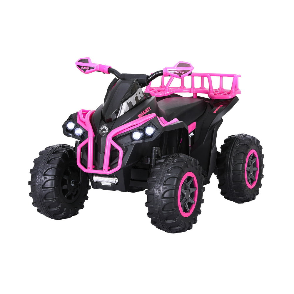 Rigo Kids Ride On Car ATV Quad Motorbike Storage Rack Electric Toys 12V Pink Main image
