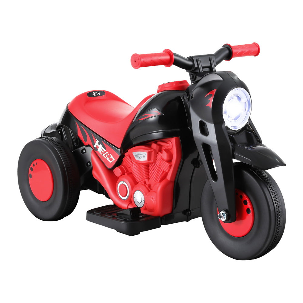 Rigo Kids Ride On Car Motorcycle Motorbike with Bubble Maker Electric Toy 6V Red Main image