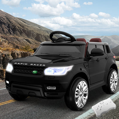 Rigo Kids Electric Ride On Car SUV Range Rover-inspired Cars Remote 12V Black