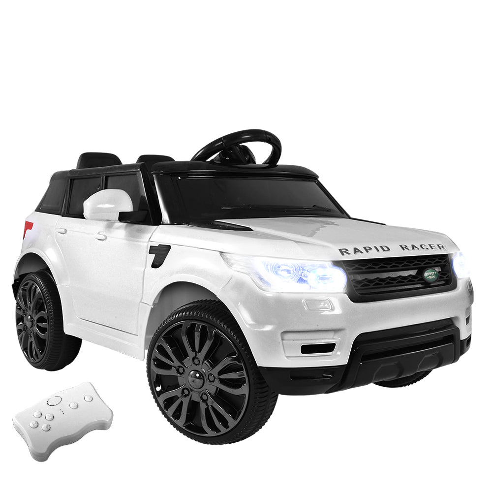 Rigo Kids Electric Ride On Car SUV Range Rover-inspired Cars Remote 12V White Main image
