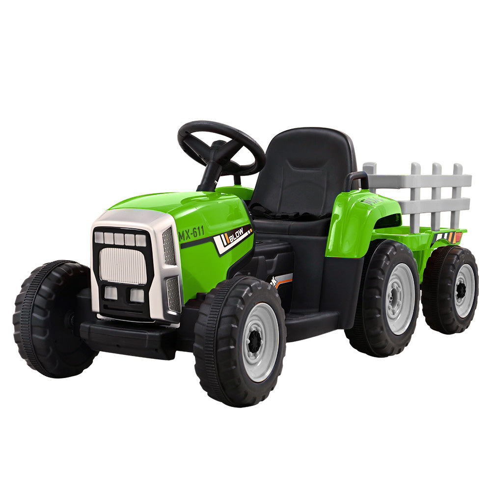 Rigo Kids Electric Ride On Car Tractor Toy Cars 12V Green Main image