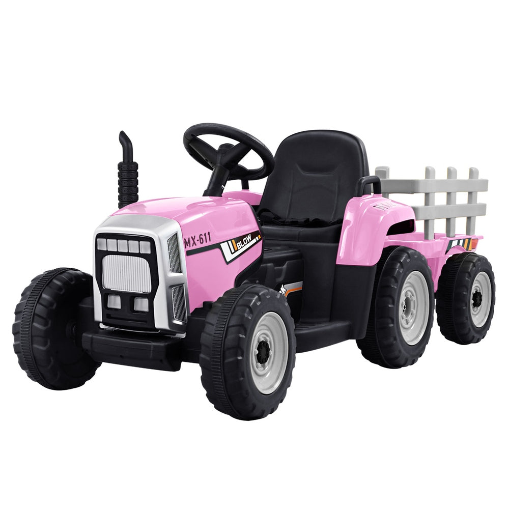 Rigo Kids Electric Ride On Car Tractor Toy Cars 12V Pink Main image