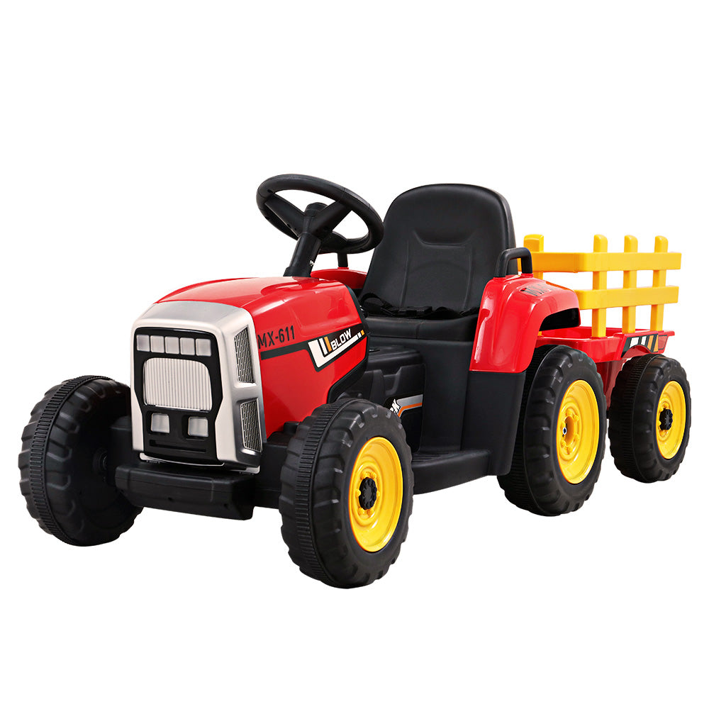 Rigo Kids Electric Ride On Car Tractor Toy Cars 12V Red Main image