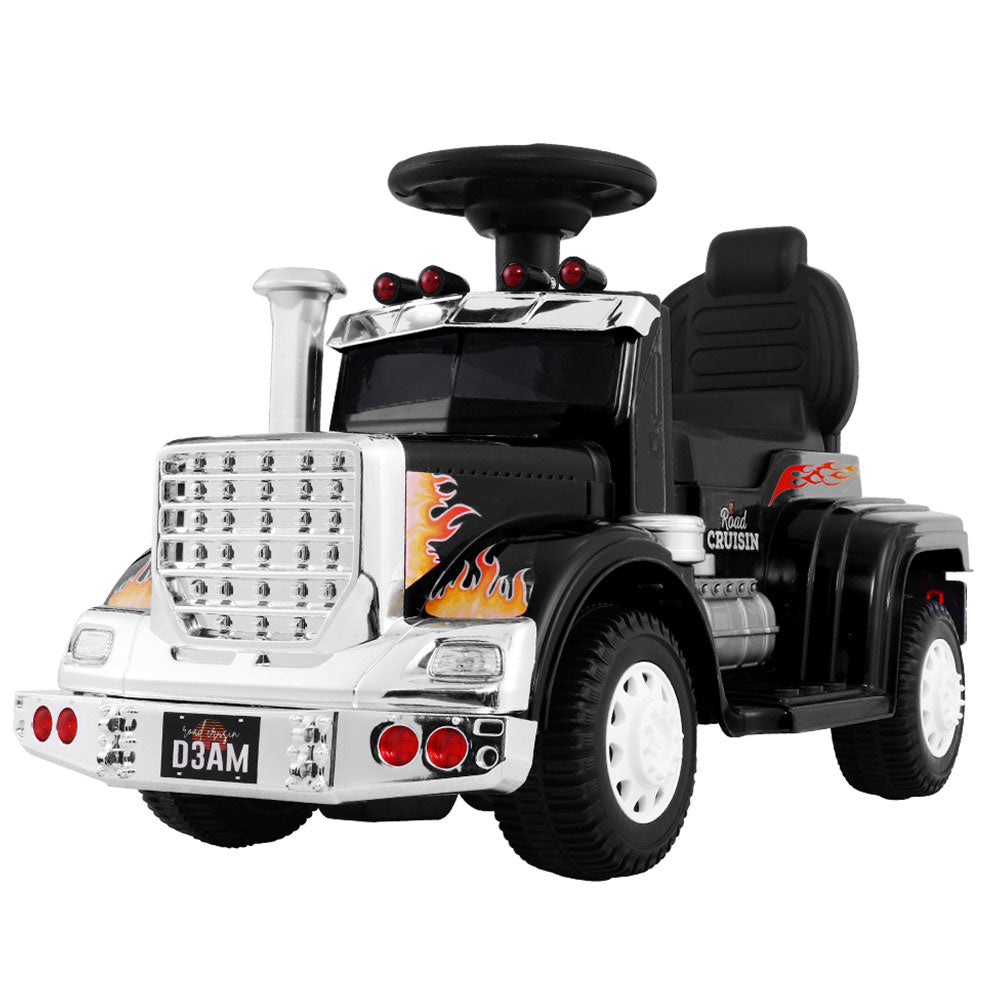 Rigo Kids Electric Ride On Car Truck Motorcycle Motorbike Toy Cars 6V Black Main image