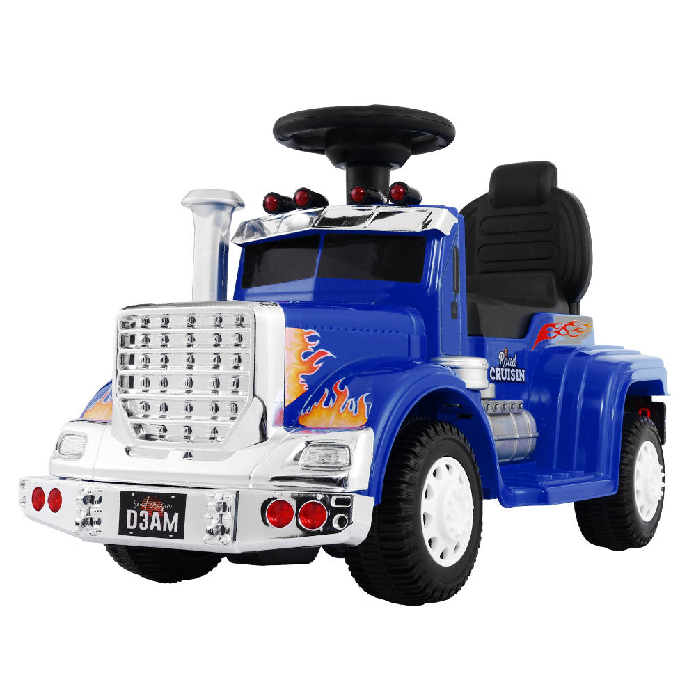 Rigo Kids Electric Ride On Car Truck Motorcycle Motorbike Toy Cars 6V Blue Main image