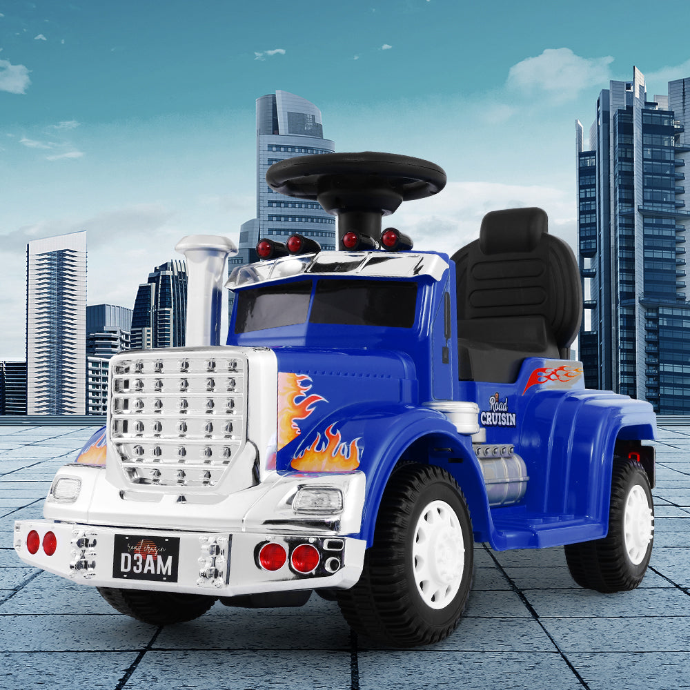 Rigo Kids Electric Ride On Car Truck Motorcycle Motorbike Toy Cars 6V Blue Secondary image