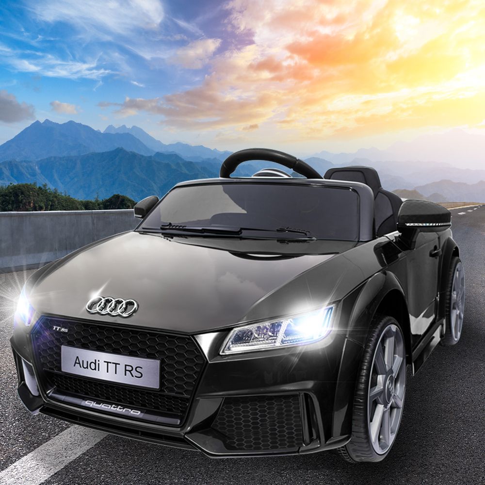 Kids Electric Ride On Car Audi Licensed TTRS Toy Cars Remote 12V Battery Black Secondary image
