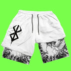 Men’s Anime Gym Shorts Men Shorts Not Branded