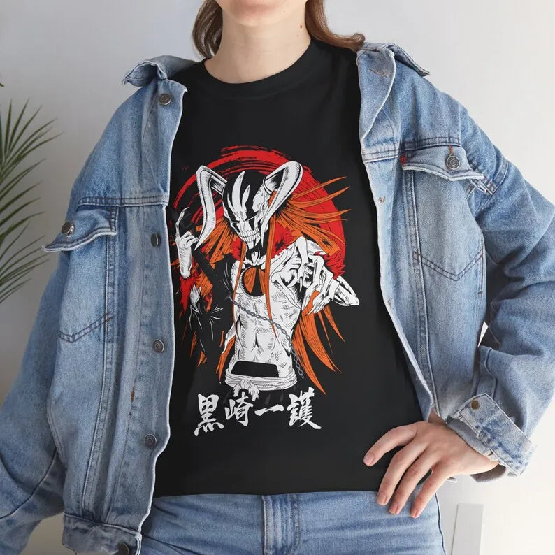 Ichigo Full Hollow Bleach Unisex Tshirt