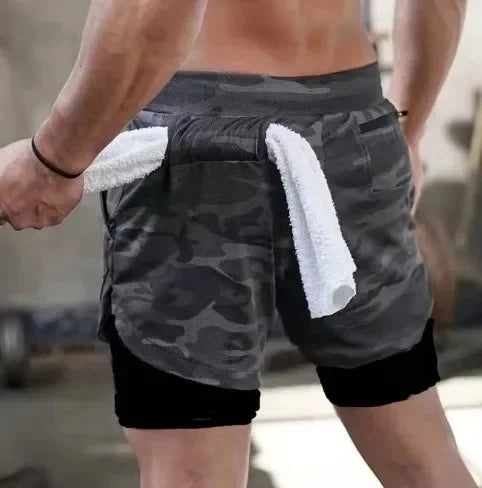 Marvel The Punisher Gym Men Fitness 2 In 1 Anime Performance Mesh Quick Dry Shorts