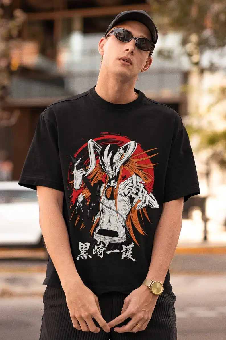 Ichigo Full Hollow Bleach Unisex Tshirt