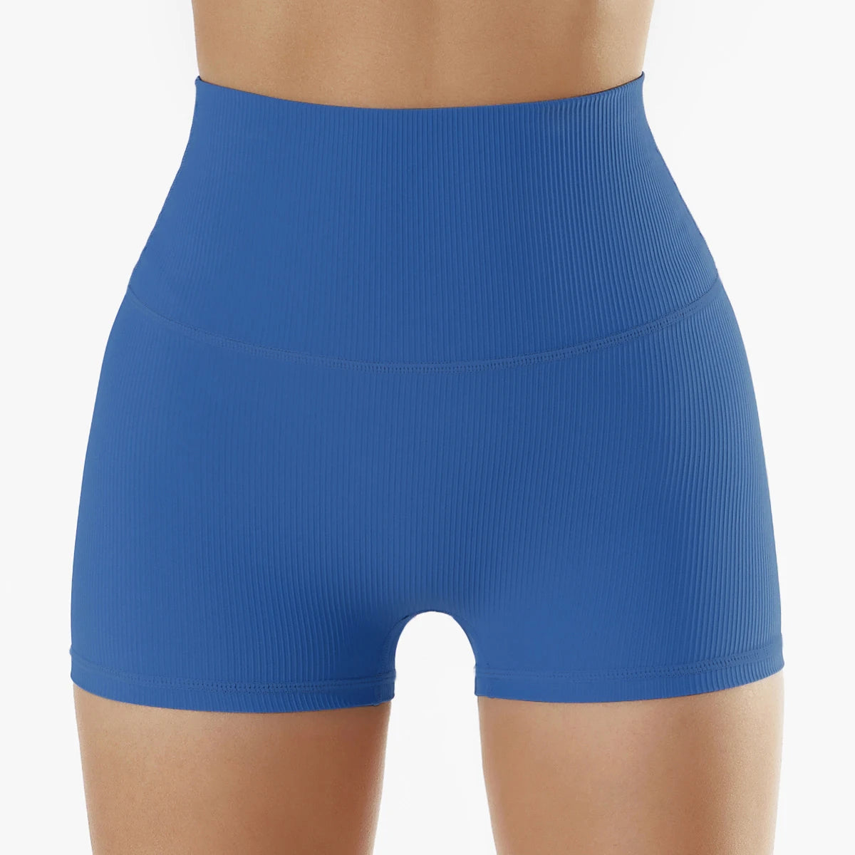 SOISOU Rib Fabric Yoga Gym Shorts Women