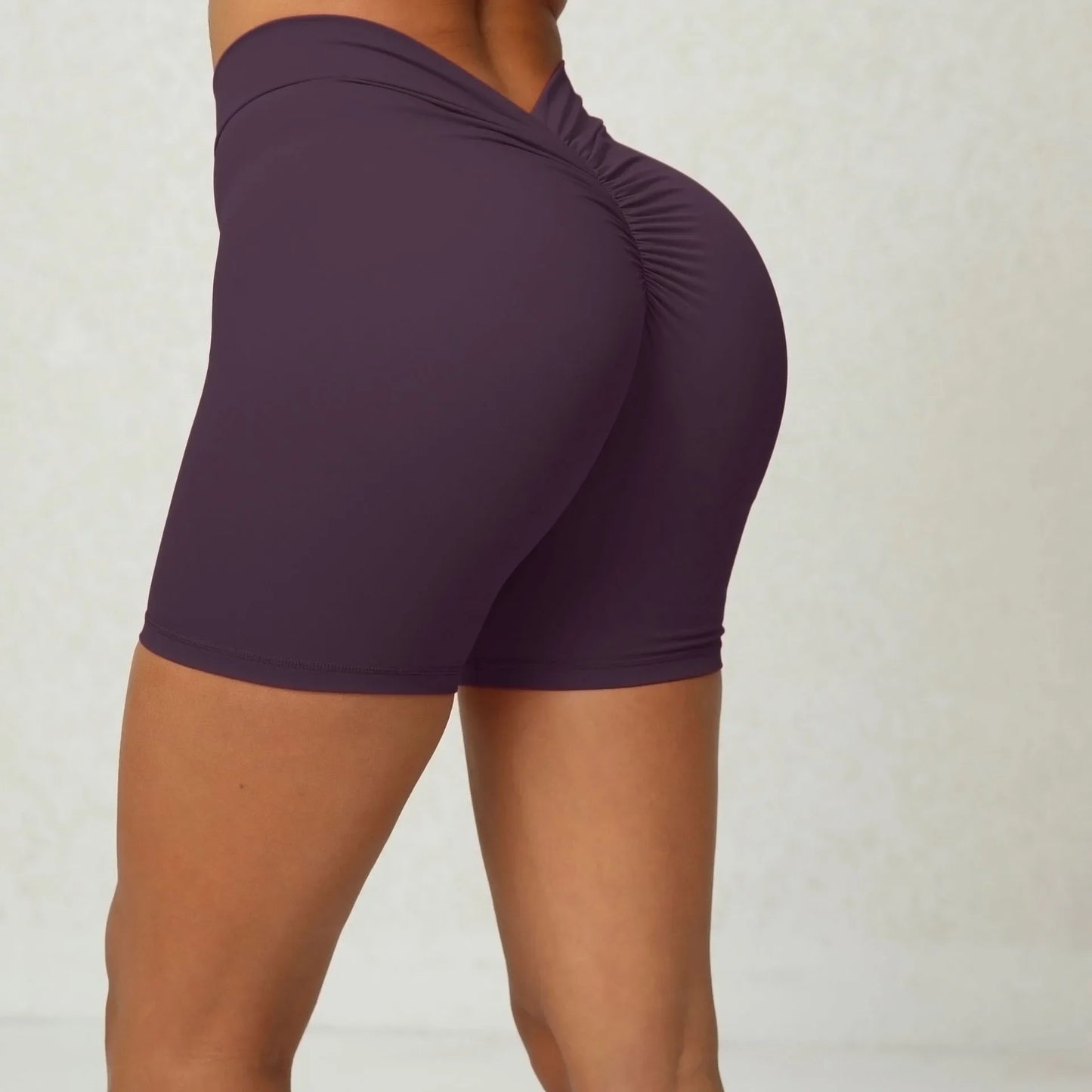 V Back Yoga Gym Shorts Women
