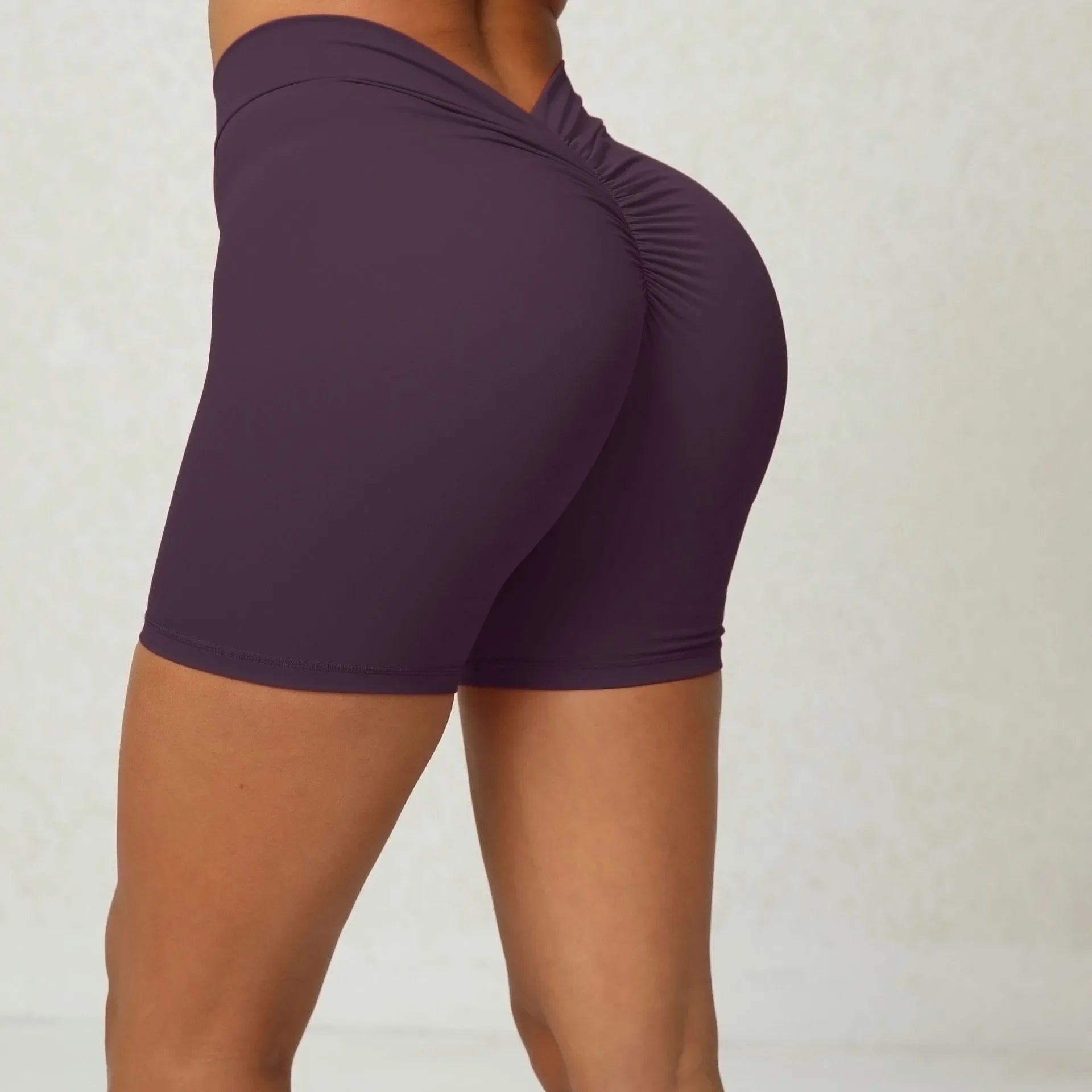 V Back Yoga Gym Shorts Women