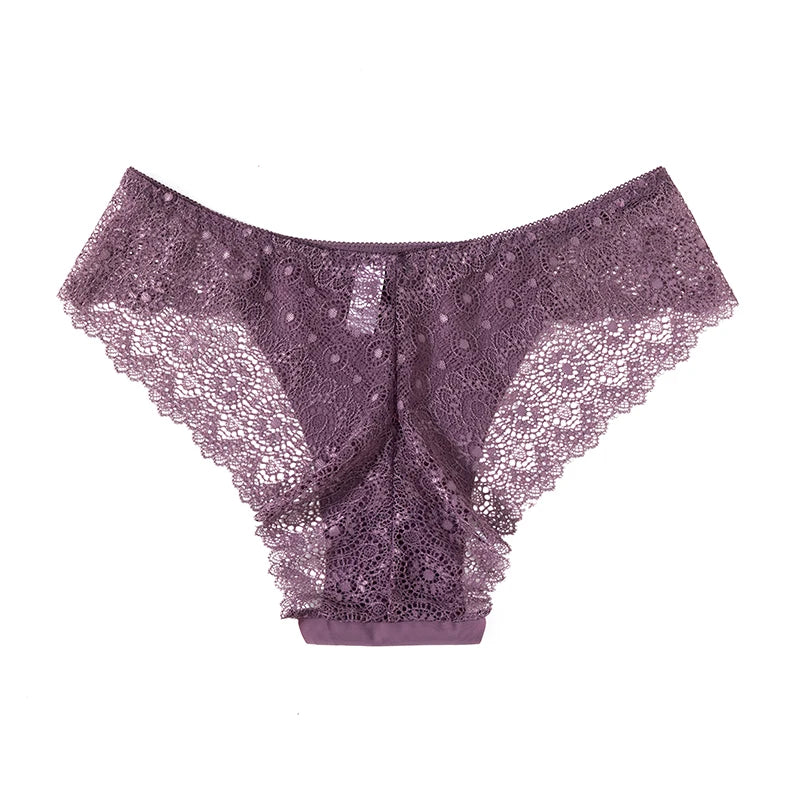 Sweet Women's Silk Satin Comfortable Underwear 3 Piece Set