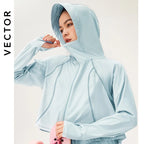 UPF 50+ UV Sun Protection Zip Up Hoodie Long Sleeve Women