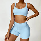 Women Tracksuit Yoga Gym Set 2 Pieces Sportswear Workout Clothes