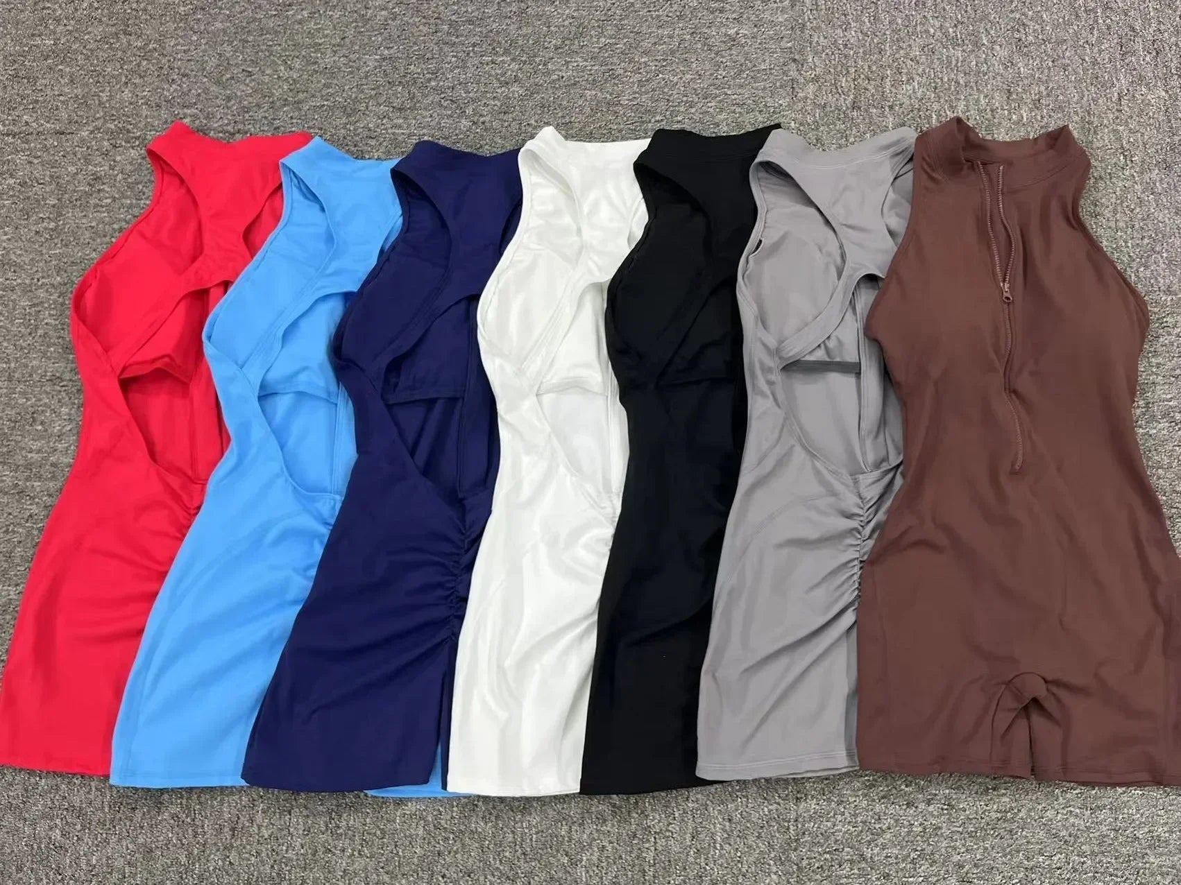 Sexy Hollow Backless Scrunch Butt Sport Jumpsuit Short Woman One Piece