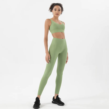 SOISOU Nylon Tracksuits Womens Yoga Gym Set Sports Suit