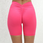 V Back Yoga Gym Shorts Women Women's Activewear Shorts Not Branded
