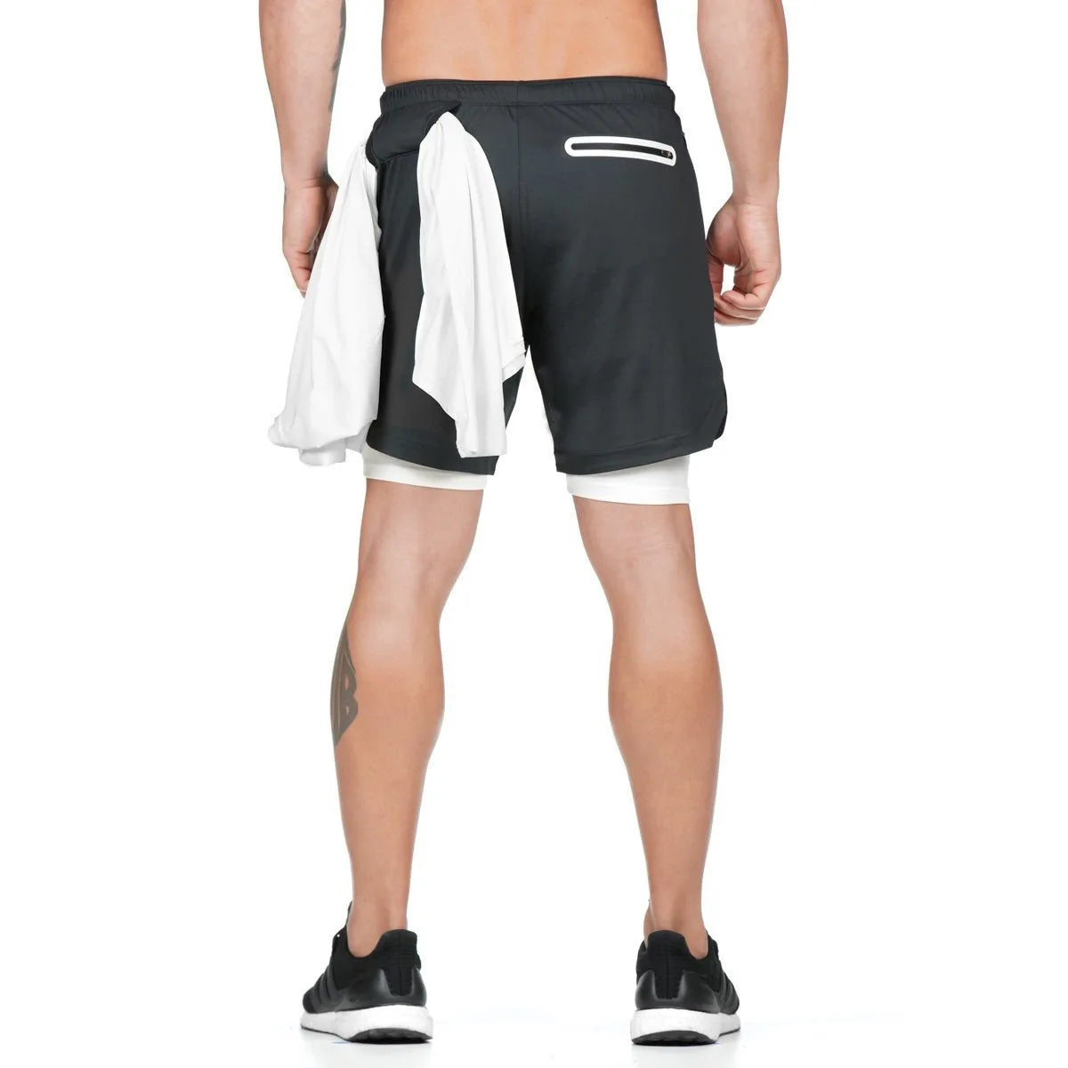 Camo Running Shorts Men Gym 2 In 1 Quick Dry Sports Shorts  Workout