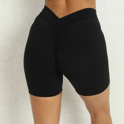 V Back Yoga Gym Shorts Women
