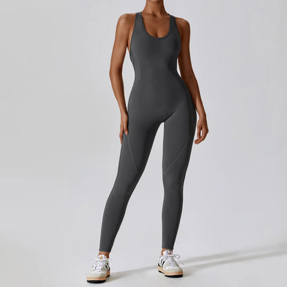 Yoga Jumpsuit Fitness Sports Overalls Gym Clothing Set Activewear