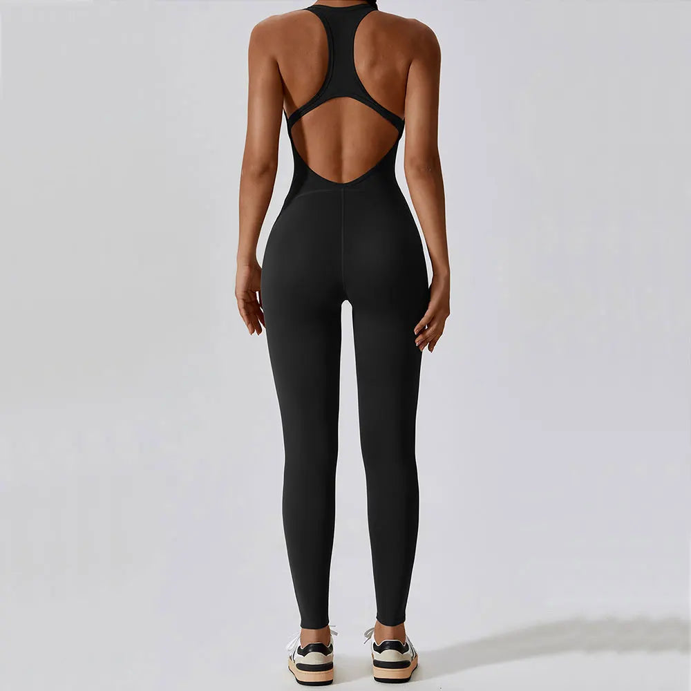 Yoga Jumpsuit Fitness Sports Overalls Gym Clothing Set Activewear