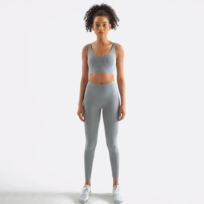 SOISOU Nylon Tracksuits Womens Yoga Gym Set Sports Suit