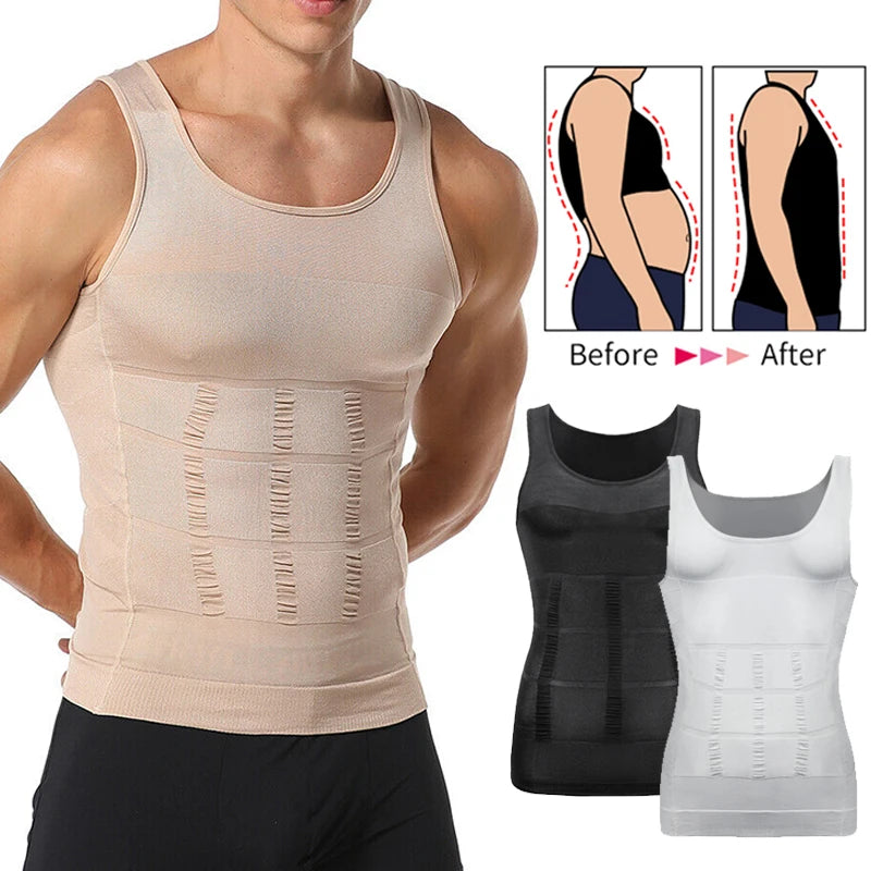 Mens Slimming Body Shaper Vest Shirt Main image
