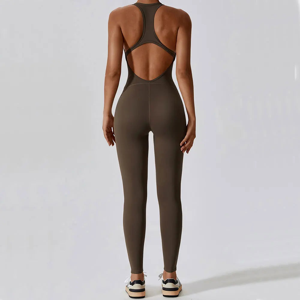 Yoga Jumpsuit Fitness Sports Overalls Gym Clothing Set Activewear