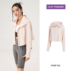 UPF 50+ UV Sun Protection Zip Up Hoodie Long Sleeve Women