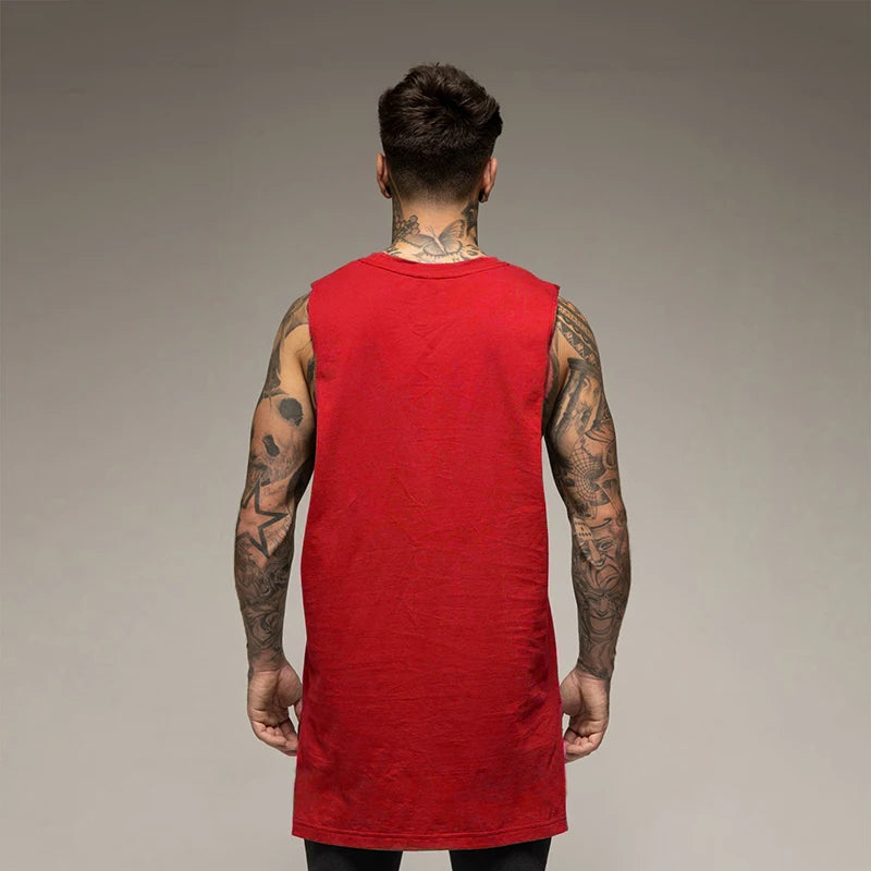 Men's Cotton Hip Hop Bodybuilding Tank Tops Men's Activewear Tops Unbranded
