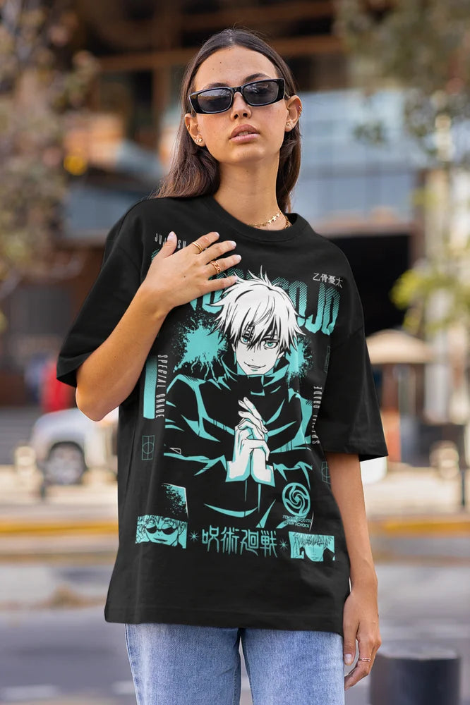Anime Gojo Satoru Jujutsu Kaisen Manga Unisex Tshirt