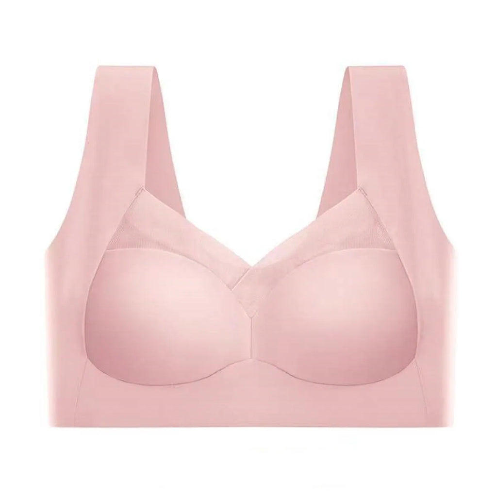 Womens One Piece Fixed Latex Cups Non Marking Sports Bra