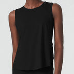 Sleeveless Yoga Women Loose Fitness Running Tank Top Breathable Quick Dry Gym Vest