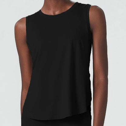 Sleeveless Yoga Women Loose Fitness Running Tank Top Breathable Quick Dry Gym Vest