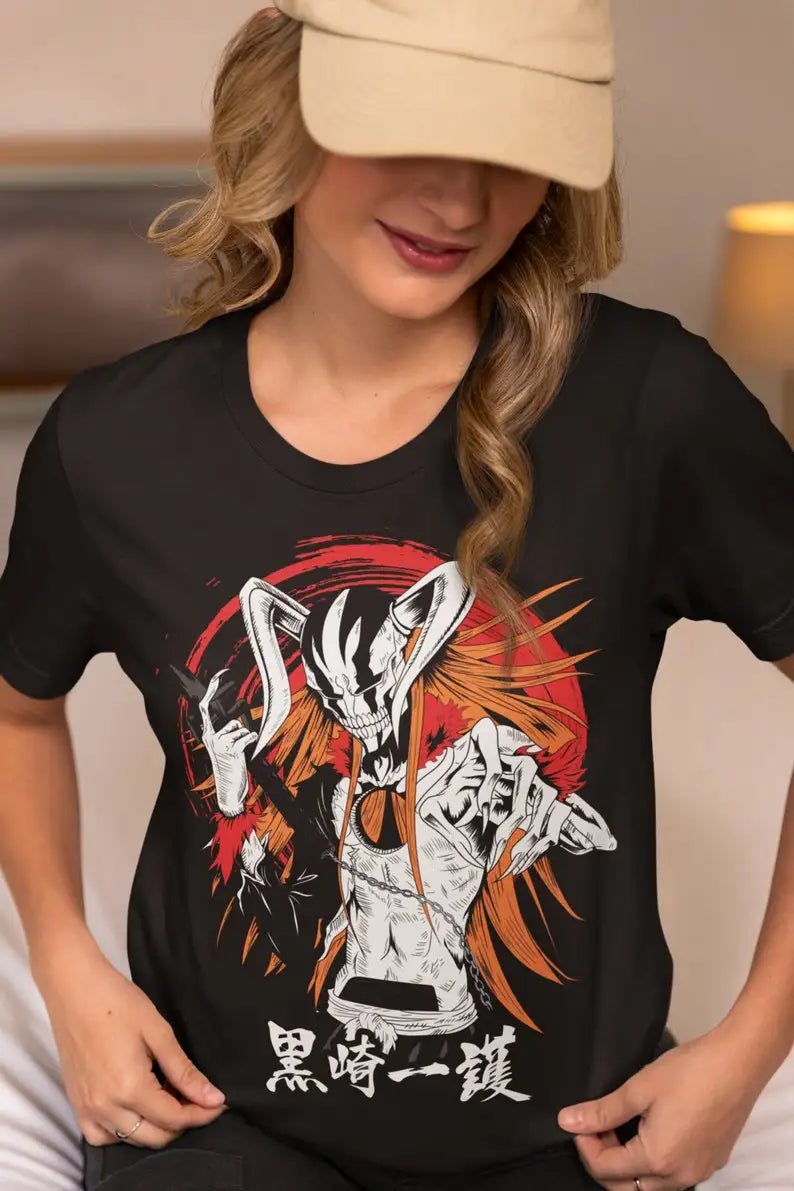 Ichigo Full Hollow Bleach Unisex Tshirt