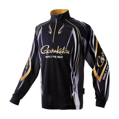 GAMAKATSU Men Thin Sun Protection Breathable Quick Dry Ice Silk Fishing Shirt & Pant